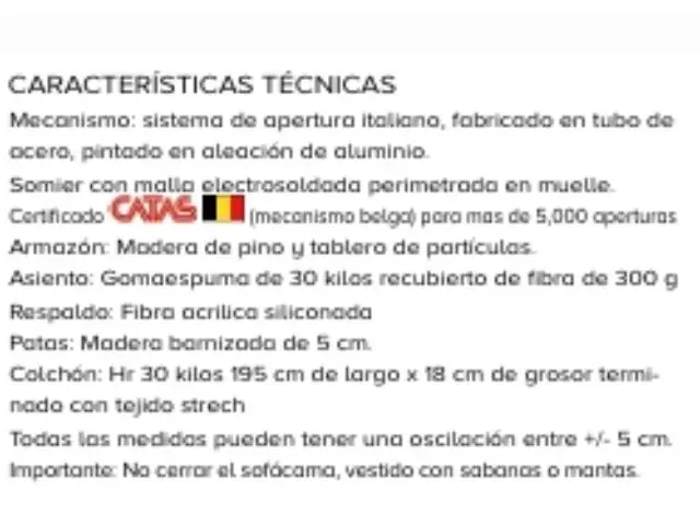Imagen Sofá cama Stones 2.34 5