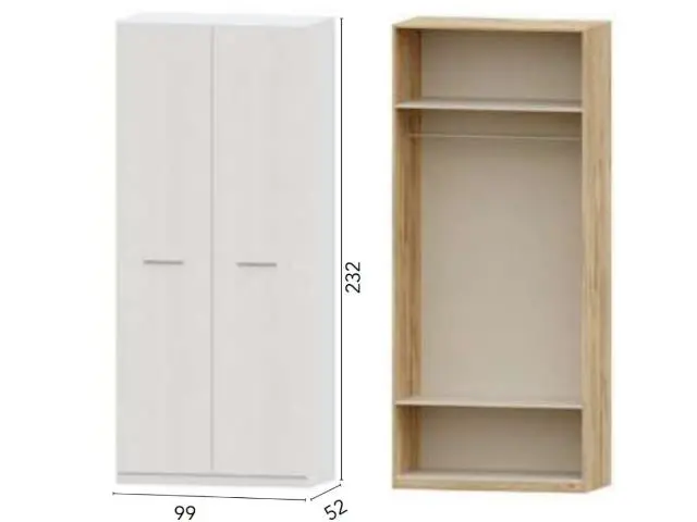 Imagen Armario 2 puertas largas